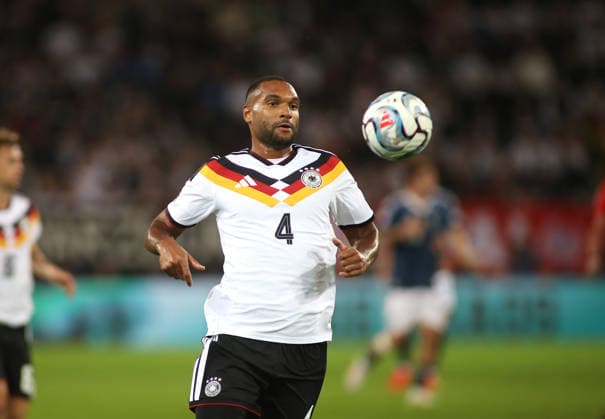 Germany vs. Greece, Soccer, Men s, 2026–2027 Season, International Match, Nations League, Matchday 2, League A, Group 2, WWK Arena: Jonathan Tah of Germany watching the ball