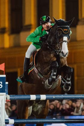 EQUESTRIAN - GCT, GP Vienna VIENNA,AUSTRIA,27.SEP.26 - EQUESTRIAN - Global Champions Tour, Grand Prix of Vienna. Image shows Christoph Obernauer (AUT) on Kleons Renegade.  GEPAxpictures xAlexanderxSolc