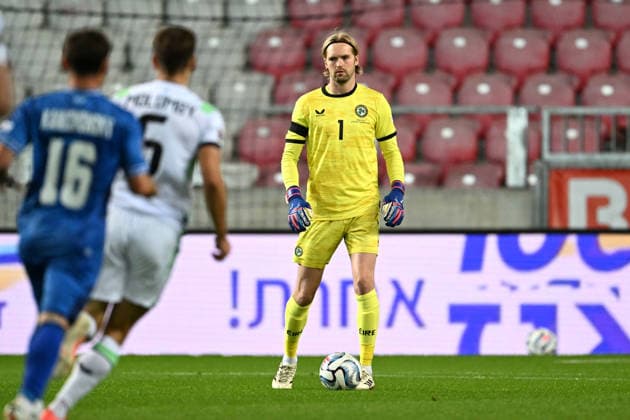 IPA89044746 - Caoimhin Kelleher (Ireland) during the Nations League, Matchday 2 between Israel and Ireland on September 27, 2026, at the Puskas Arena in Budapest, Hungary  Copyright: xVincenzoxOrlando IPAxSportx xx IPA89044746