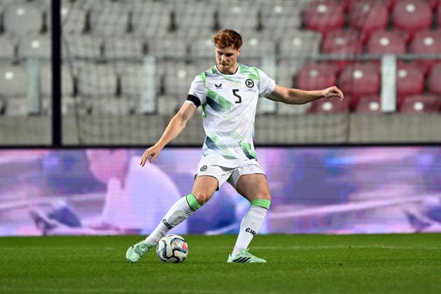 IPA89044747 - Jake O Brien (Ireland) during the Nations League phase, Matchday 2 between Israel and Ireland on September 27, 2026, at the Puskas Arena in Budapest, Hungary  Copyright: xVincenzoxOrlando IPAxSportx xx IPA89044747