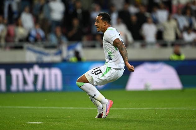 IPA89044760 - Goal: 2-0 by Adam Idah (Ireland) during the Nations League, Matchday 2 between Israel and Ireland on September 27, 2026, at the Puskas Arena in Budapest, Hungary  Copyright: xVincenzoxOrlando IPAxSportx xx IPA89044760
