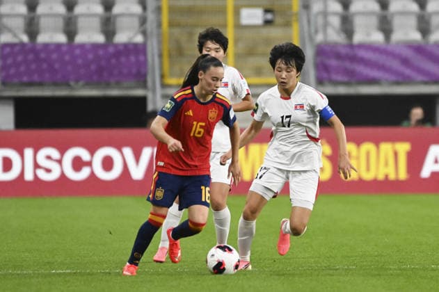 SOCCER - FIFA World Cup, WM, Weltmeisterschaft, Fussball - FIFA WORLD CUP - U-20 Women? - Spain vs. DPR Korea Photo by IPA ABACAPRESS.COM89040692 - Rosalia Dominquez (ESP) and Kuk Hyang Ri (PRK) during the FIFA U-20 Women s World Cup final between Spain and North Korea, held in Lodz, Poland, on September 27, 2026 Lodz Poland  Copyright: xIPAxSport ABACAx
