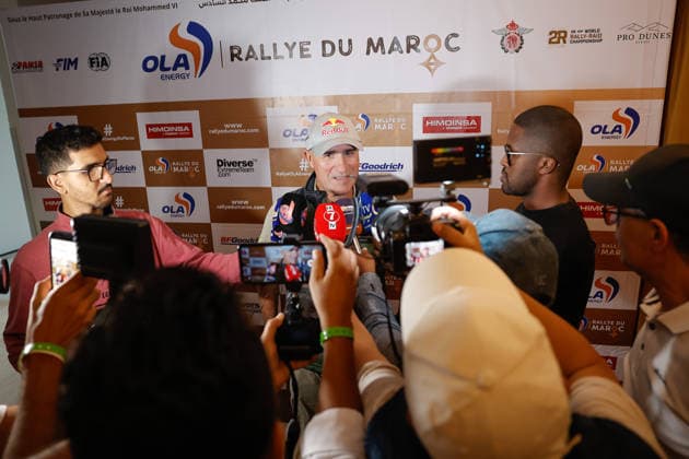 W2RC - RALLYE DU MAROC 2026 PETERHANSEL Stà phane (fra), Defender Dakar D7X-R, Defender Rally, FIA W2RC, STK STK, portrait, during the General Briefing of the Rallye du Maroc 2026, 4th round of the 2026 WR2C Championship from September 27, 2026 in Agadir, Morocco - AgadirMorocco Copyright: xFREDERICxLExFLOCxHx