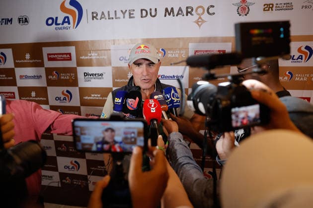 W2RC - RALLYE DU MAROC 2026 PETERHANSEL Stà phane (fra), Defender Dakar D7X-R, Defender Rally, FIA W2RC, STK STK, portrait, during the General Briefing of the Rallye du Maroc 2026, 4th round of the 2026 WR2C Championship from September 27, 2026 in Agadir, Morocco - AgadirMorocco Copyright: xFREDERICxLExFLOCxHx