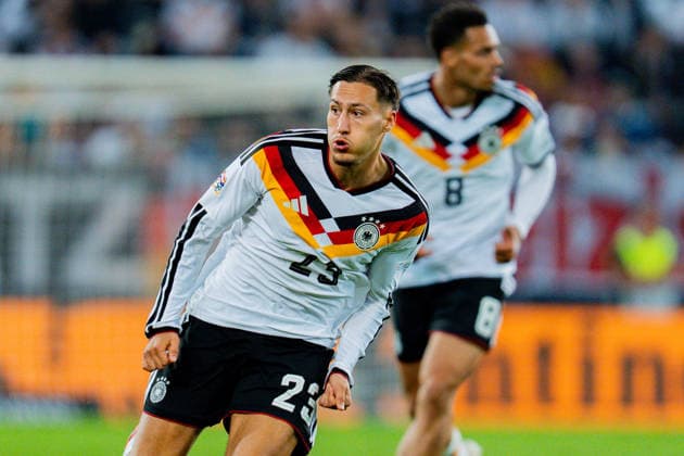 Nations League, Group A, Matchday 2, Germany vs. Greece on September 27, 2026, at the WWK Arena in Augsburg. Younes Ebnoutalib, Germany Copyright: xBahhoxKarax