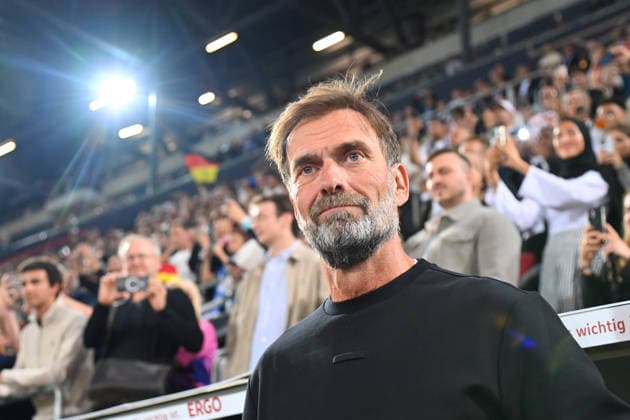 German National Team Coach Juergen KLOPP GER, single frame, cropped image, portrait, soccer, UEFA Nations League group stage, Group B, Matchday 2: Germany (GER) vs. Greece (GRE) on September 27, 2026, WWK ARENA AUGSBURG