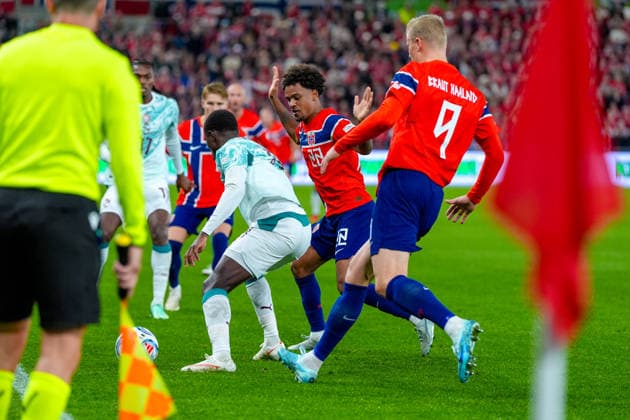 Soccer, Nations League Norway vs. Portugal, Nations League Oslo 20260927 Norway s Oscar Bobb during the international soccer match between Norway and Portugal in the Nations League. Photo: Lise Aserud, NTB, Oslo, Norway. EDITORIAL USE ONLY. RESTRICTED USE FOR BETTING COMPANIES  Copyright: xLisexAserudx xNTBx