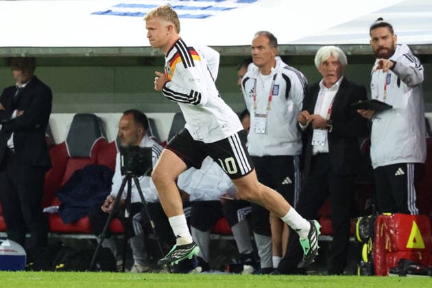 September 27, 2026, xrekx, Soccer, UEFA Nations League, Germany vs. Greece, Substitution: Jonathan Burkardt, Germany, Augsburg