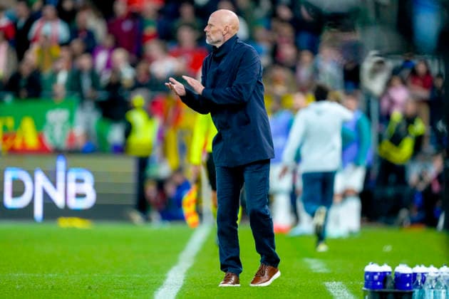 Soccer, Nations League: Norway vs. Portugal, Nations League, Oslo, September 27, 2026. Norway s national team coach, Stale Solbakken, during the international soccer match between Norway and Portugal in the Nations League. Photo by Cornelius Poppe, NTB, Oslo, Norway. EDITORIAL USE ONLY. RESTRICTED USE FOR BETTING COMPANIES. Copyright: xCorneliusxPoppex xNTBx