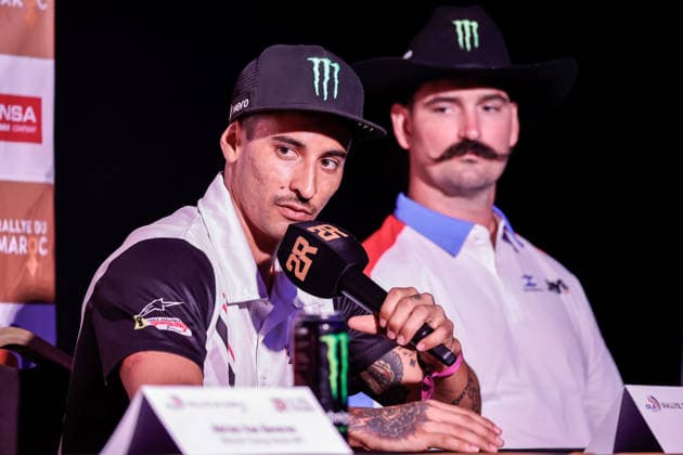 W2RC - RALLYE DU MAROC 2026 CORNEJO Ignacio (chi), Hero Motosports Team Rally, Hero 450 Rally, FIM W2RC, Rally GP, portrait press conference, PK, Pressekonferenz de presse, press conference during the General Briefing of the Rallye du Maroc 2026, 4th round of the 2026 WR2C Championship from September 27, 2026 in Agadir, Morocco - AgadirMorocco  Copyright: xPauloxMariax