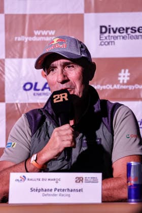 W2RC - RALLYE DU MAROC 2026 PETERHANSEL Stà phane (fra), Defender Dakar D7X-R, Defender Rally, FIA W2RC, STK STK, action, portrait press conference, PK, Pressekonferenz de presse, press conference during the General Briefing of the Rallye du Maroc 2026, 4th round of the 2026 WR2C Championship from September 27, 2026 in Agadir, Morocco - AgadirMorocco Copyright: xPauloxMariax