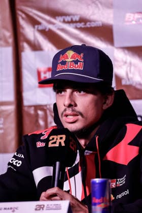 W2RC - RALLYE DU MAROC 2026 QUINTERO Seth (usa), Toyota Hilux GR, Toyota Gazoo Racing W2RC, FIA W2RC, ULT T1+, action, portrait press conference, PK, Pressekonferenz de presse, press conference during the General Briefing of the Rallye du Maroc 2026, 4th round of the 2026 WR2C Championship from September 27, 2026 in Agadir, Morocco - AgadirMorocco Copyright: xPauloxMariax