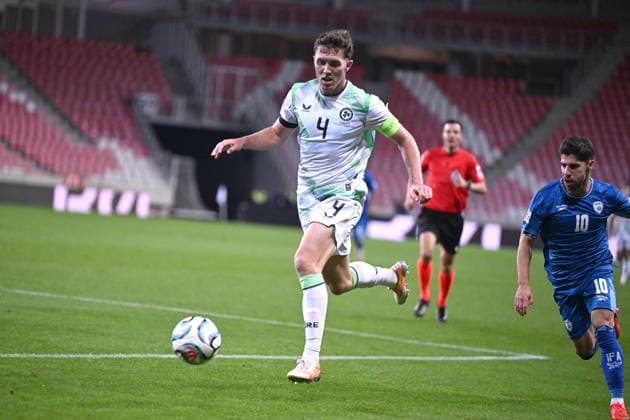 SOCCER - UEFA Nations League - Israel vs. Republic of Ireland Photo by IPA ABACAPRESS.COM89046928 - Dara O Shea (Ireland) during the Nations League, Matchday 2 between Israel and Ireland on September 27, 2026, at the Puskas Arena in Budapest, Hungary Debrecen Hungary  Copyright: xIPAxSport ABACAx