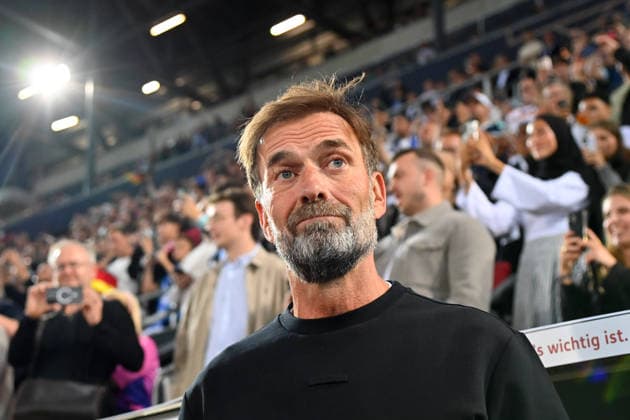 German National Team Coach Juergen KLOPP GER, single frame, cropped image, portrait, soccer Nations League group stage, Group B, Matchday 2: Germany (GER) vs. Greece (GRE) 0–1, on September 27, 2026, WWK ARENA AUGSBURG