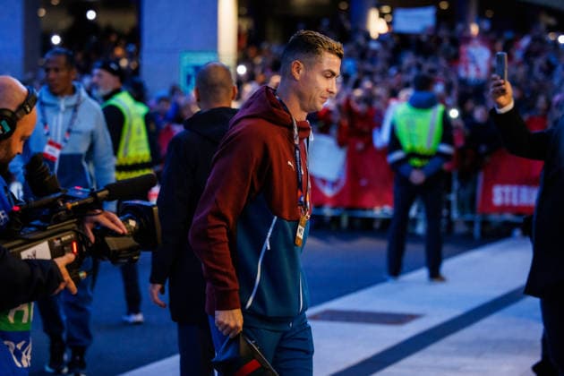 Norway v Portugal, UEFA Nations League, Oslo, Norway Oslo, Norway. 27th, September 2026. Cristiano Ronaldo of Portugal arrives at the stadium for the UEFA Nations League match between Norway and Portugal at Ullevaal Stadion in Oslo. Norway, Oslo, Ullevaal Stadion Copyright: xGonzalesxPhoto KetilxMartinsenx