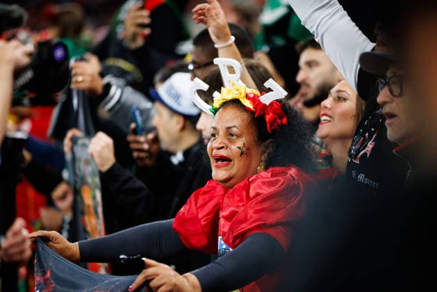 Norway v Portugal, UEFA Nations League, Oslo, Norway Oslo, Norway. 27th, September 2026. Football fans of Portugal seen on the stands at the UEFA Nations League match between Norway and Portugal at Ullevaal Stadion in Oslo. Norway, Oslo, Ullevaal Stadion Copyright: xGonzalesxPhoto KetilxMartinsenx