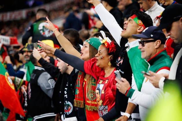 Norway v Portugal, UEFA Nations League, Oslo, Norway Oslo, Norway. 27th, September 2026. Football fans of Portugal seen on the stands at the UEFA Nations League match between Norway and Portugal at Ullevaal Stadion in Oslo. Norway, Oslo, Ullevaal Stadion Copyright: xGonzalesxPhoto KetilxMartinsenx