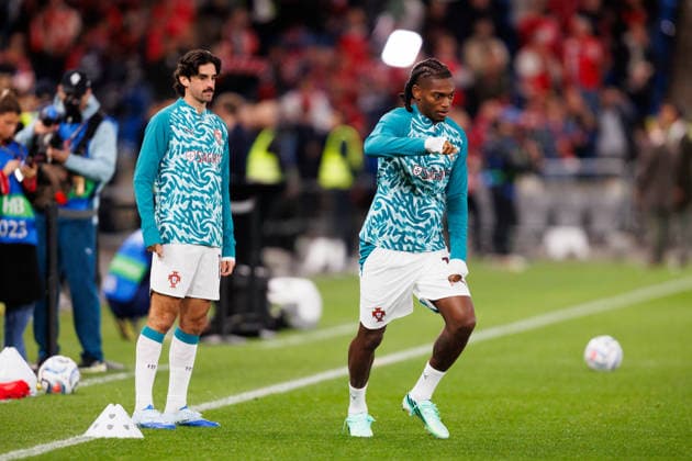 Norway v Portugal, UEFA Nations League, Oslo, Norway Oslo, Norway. 27th, September 2026. Rafael Leao (17) of Portugal seen warming up for the UEFA Nations League match between Norway and Portugal at Ullevaal Stadion in Oslo. Norway, Oslo, Ullevaal Stadion Copyright: xGonzalesxPhoto KetilxMartinsenx