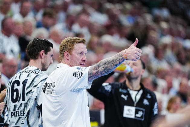 Borge Lund, THW Kiel, Coach (GER), THW Kiel vs. SG Flensburg Handewitt, Handball, 1st Bundesliga, Matchday 6, 2026–2027 Season, September 26, 2026 GER, THW Kiel vs. SG Flensburg Handewitt, Handball, 1st Bundesliga, Matchday 6, 2026–2027 Season, September 26, 2026 Kiel Copyright: xEibner-Pressefoto MarcelxvonxFehrnx EP_MFN