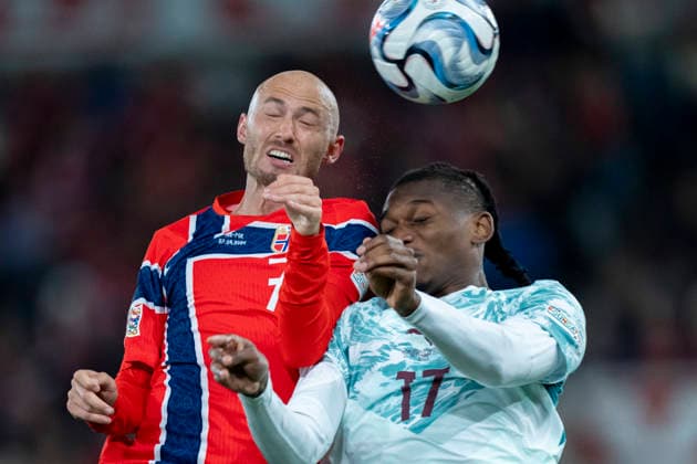 Soccer, Nations League: Norway vs. Portugal, Nations League, Oslo, September 27, 2026. Norway s Fredrik Aursnes during the international soccer match between Norway and Portugal in the Nations League. Photo by Cornelius Poppe, NTB, Oslo, Norway. EDITORIAL USE ONLY. RESTRICTED USE FOR BETTING COMPANIES. Copyright: xCorneliusxPoppex xNTBx