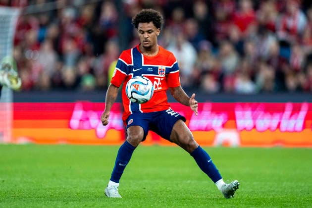 Soccer, Nations League: Norway vs. Portugal, Nations League, Oslo, September 27, 2026. Norway s Oscar Bobb during the international soccer match between Norway and Portugal in the Nations League. Photo by Cornelius Poppe, NTB, Oslo, Norway. EDITORIAL USE ONLY. RESTRICTED USE FOR BETTING COMPANIES.  Copyright: xCorneliusxPoppex xNTBx