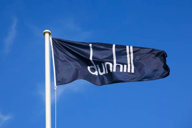 28th September 2026; The Old Course, St Andrews Links, St Andrews, Scotland; DP World Tour Golf, Alfred Dunhill Links Championship, Practice Day; Dunhill signage DavidxYoung