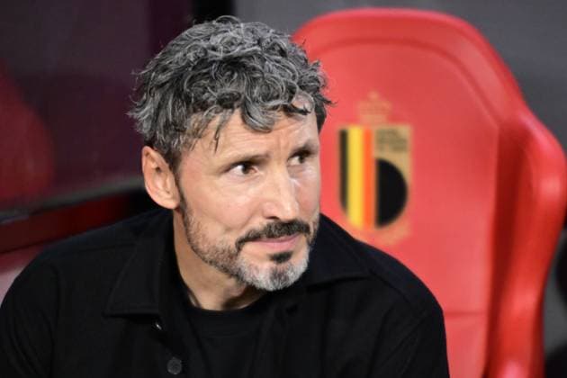 Belgium s head coach Mark van Bommel pictured during a soccer game between Belgian national team, Nationalteam Red Devils and France, on Monday 28 September 2026 in Brussels, the second game of the UEFA Nations League group stage. DIRKxWAEM  x188114997x