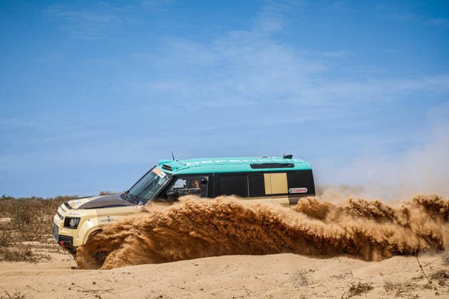 W2RC - RALLYE DU MAROC 2026 502 BACIUSKA Rokas (ltu), VIDAL Oriol (esp), Defender Dakar D7X-R, Defender Rally, FIA W2RC, STK STK, action, during the Prologue of the Rallye du Maroc 2026, 4th round of the 2026 WR2C Championship from September 28, 2026 in Agadir, Morocco - AgadirMorocco Copyright: xFREDERICxLExFLOCxHx