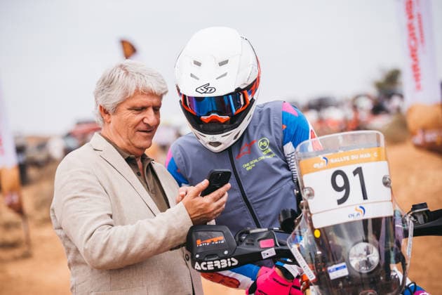 W2RC - RALLYE DU MAROC 2026 HEYGATE Scott (zam), HT Rally Raid, Honda CRF 450, FIM W2RC, Rally 2 J, VIEGAS Jorge (prt), FIM President portrait, during the Prologue of the Rallye du Maroc 2026, 4th round of the 2026 WR2C Championship from September 28, 2026 in Agadir, Morocco - AgadirMorocco  Copyright: xDamienxSaulnierx