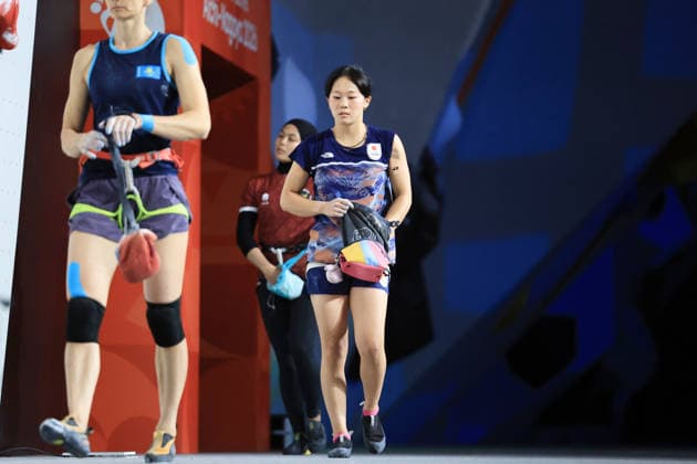 Karin Hayashi (JPN), SEPTEMBER 29, 2026 - Sports Climbing : Women s Speed Qualification at Nagoya International Exhibition Hall (Portmesse Nagoya) during the Asian Games Aichi-Nagoya 2026 in Aichi, Japan. Noxthirdxpartyxsales  aflo_351855793 KyoxKikuchix