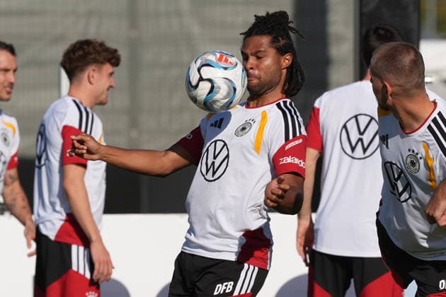 Serge Gnabry Germany Herzo Base September 29, 2026 German National Team Nations League Preparation, Home Ground, HerzoBase, World of Adidas, Herzogenaurach