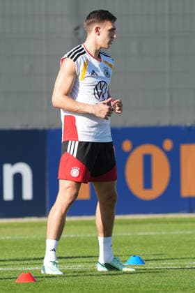Nico Schlotterbeck Germany Herzo Base September 29, 2026 German National Team Nations League Preparation, Home Ground, HerzoBase, World of Adidas, Herzogenaurach