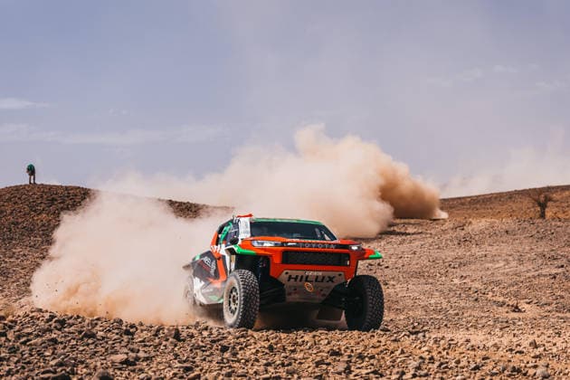 W2RC - RALLYE DU MAROC 2026 201 AL RAJHI Yazeed (ksa), ZENZ Dennis (ger), Toyota Hilux GR, Overdrive Racing, FIA W2RC, ULT T1+, action during the Stage 1 of the Rallye du Maroc 2026, 4th round of the 2026 WR2C Championship from September 29, 2026 between Agadir and Zagora, Morocco - AgadirMorocco Copyright: xDamienxSaulnierx