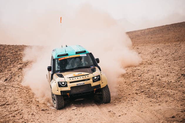 W2RC - RALLYE DU MAROC 2026 500 PETERHANSEL Stà phane (fra), METGE Michaël (fra), Defender Dakar D7X-R, Defender Rally, FIA W2RC, STK STK, action during the Stage 1 of the Rallye du Maroc 2026, 4th round of the 2026 WR2C Championship from September 29, 2026 between Agadir and Zagora, Morocco - AgadirMorocco Copyright: xDamienxSaulnierx