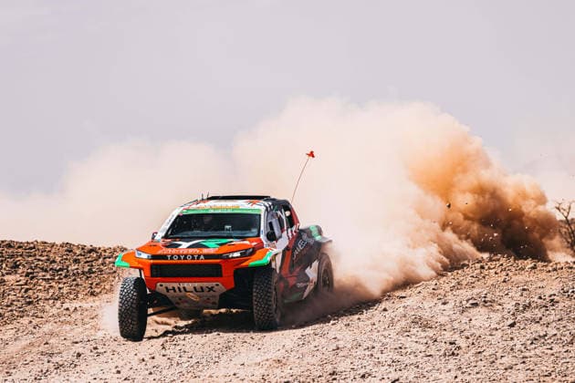 W2RC - RALLYE DU MAROC 2026 201 AL RAJHI Yazeed (ksa), ZENZ Dennis (ger), Toyota Hilux GR, Overdrive Racing, FIA W2RC, ULT T1+, action during the Stage 1 of the Rallye du Maroc 2026, 4th round of the 2026 WR2C Championship from September 29, 2026 between Agadir and Zagora, Morocco - AgadirMorocco Copyright: xDamienxSaulnierx