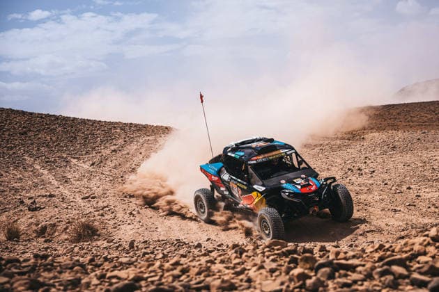 W2RC - RALLYE DU MAROC 2026 412 WALKNER Matthias (aut), MENA Oriol (esp), BRP Can-Am Maverick R, South Racing Can-Am, SSV SSV1, action during the Stage 1 of the Rallye du Maroc 2026, 4th round of the 2026 WR2C Championship from September 29, 2026 between Agadir and Zagora, Morocco - AgadirMorocco Copyright: xDamienxSaulnierx