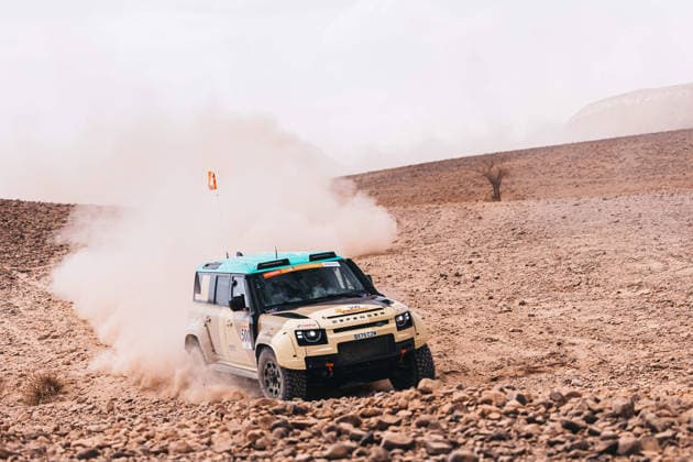 W2RC - RALLYE DU MAROC 2026 500 PETERHANSEL Stà phane (fra), METGE Michaël (fra), Defender Dakar D7X-R, Defender Rally, FIA W2RC, STK STK, action during the Stage 1 of the Rallye du Maroc 2026, 4th round of the 2026 WR2C Championship from September 29, 2026 between Agadir and Zagora, Morocco - AgadirMorocco Copyright: xDamienxSaulnierx