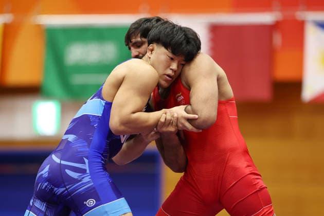 Taizou Yoshida (JPN), SEPTEMBER 30, 2026 - Wrestling : Men s Greco-Roman 87kg Semifinals at Nagoya City Inae Sports Center during the Asian Games Aichi-Nagoya 2026 in Aichi, Japan. Noxthirdxpartyxsales  aflo_352092695 KenichiroxOganex