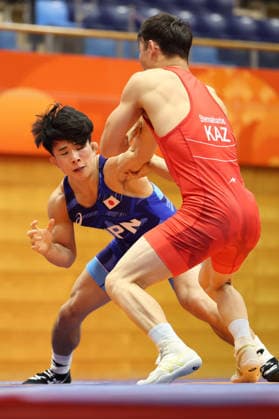 Kyotaro Sogabe (JPN), SEPTEMBER 30, 2026 - Wrestling : Men s Greco-Roman 67kg Semifinals at Nagoya City Inae Sports Center during the Asian Games Aichi-Nagoya 2026 in Aichi, Japan. Noxthirdxpartyxsales  aflo_352092710 KenichiroxOganex
