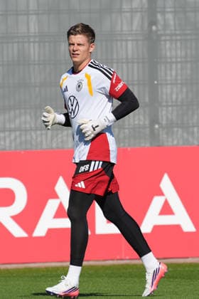 Goalie Finn Dahmen, Germany, Herzo Base, September 30, 2026, German National Team, Nations League Preparation, Home Ground, HerzoBase, World of Adidas, Herzogenaurach