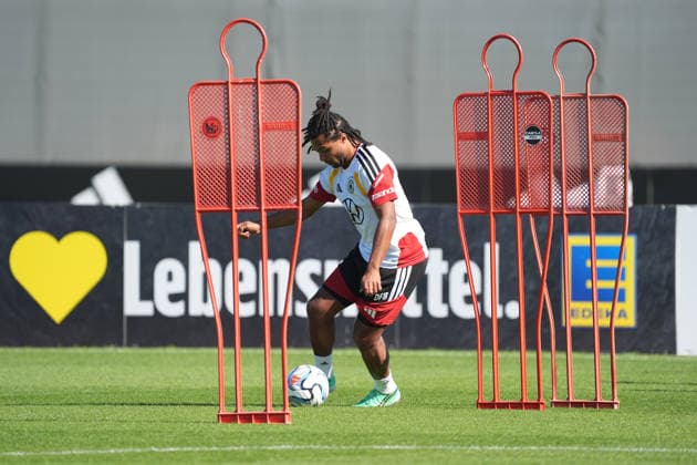 Serge Gnabry Germany Herzo Base September 30, 2026 German National Team Nations League Preparation, Home Ground, HerzoBase, World of Adidas, Herzogenaurach
