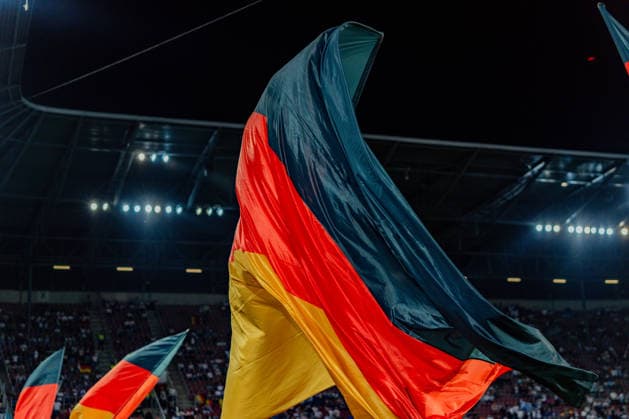 Nations League, Group A, Matchday 2, Germany vs. Greece on September 27, 2026, at the WWK Arena in Augsburg, Germany Flags Flag Copyright: xBahhoxKarax