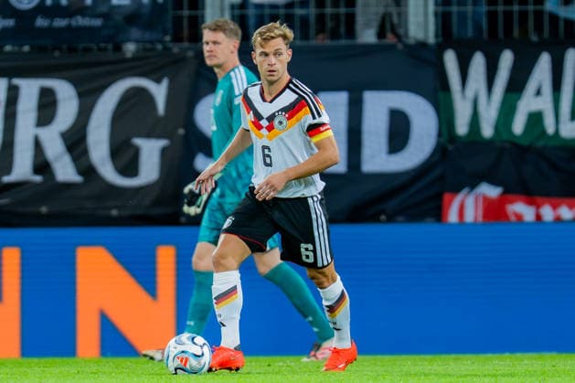 Nations League, Group A, Matchday 2, Germany vs. Greece on September 27, 2026, at the WWK Arena in Augsburg; Joshua Kimmich (Germany), Alexander Nübel (Germany), captain s armband Copyright: xBahhoxKarax
