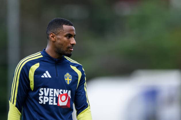September 30, 2026: Paulos Abraham of the Swedish men’s national soccer team at a training session on September 30, 2026 in Stockholm. Photo by Jesper Zerman. BILDBYRAN code JZ JZ0762. soccer, football, fotball, Nations League, UEFA Nations League, training, practice, Sweden, Sweden A, bbeng Copyright: JESPERxZERMAN BB260930JZ038