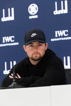 RECORD DATE NOT STATED 30th September 2026; The Old Course, St Andrews Links, St Andrews, Scotland; DP World Tour Golf, Alfred Dunhill Links Championship, Practice Day; Alex Fitzpatrick of England during a press conference, PK, Pressekonferenz to preview the tournament DavidxYoung