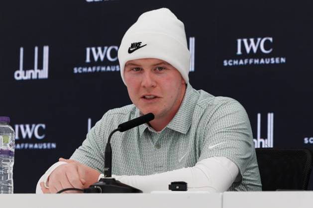 RECORD DATE NOT STATED 30th September 2026; The Old Course, St Andrews Links, St Andrews, Scotland; DP World Tour Golf, Alfred Dunhill Links Championship, Practice Day; Robert Macintyre of Scotland during a press conference, PK, Pressekonferenz to preview the tournament DavidxYoung