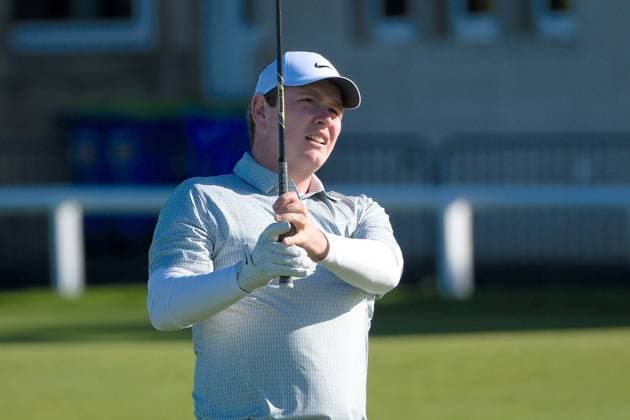 UK: The Alfred Dunhill Links Championship at The Old Course, St Andrews, Scotland on 30 September 2026: Pictured: Robert MacIntyre (Scotland) on the 1st fairway at the Old Course, St Andrews during a practice round at the Alfred Dunhill Links Championship 2026 St Andrews The Old Course Scotland Scotland Copyright: xAlexxToddx
