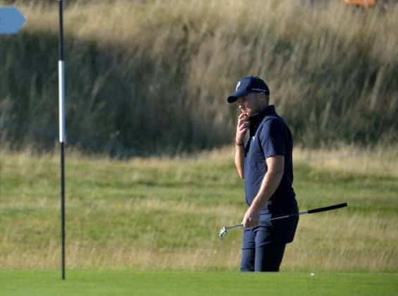UK: The Alfred Dunhill Links Championship at The Old Course, St Andrews, Scotland on 30 September 2026: Pictured: Danny Willet (England) on the 17th green at the Old Course, St Andrews during a practice round at the Alfred Dunhill Links Championship 2026 St Andrews The Old Course Scotland Scotland Copyright: xAlexxToddx