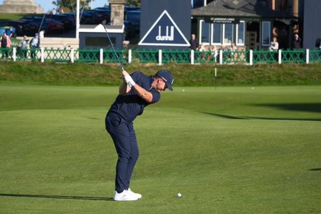 UK: The Alfred Dunhill Links Championship at The Old Course, St Andrews, Scotland on 30 September 2026: Pictured: Danny Willet (England) on the 18th fairway at the Old Course, St Andrews during a practice round at the Alfred Dunhill Links Championship 2026 St Andrews The Old Course Scotland Scotland Copyright: xAlexxToddx
