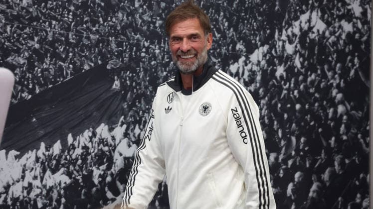 September 30, 2026, xrekx, Soccer: UEFA Nations League, Germany Press Conference with Jürgen Klopp and Jonas Urbig (from left): Jürgen Klopp, Coach of Germany, Munich